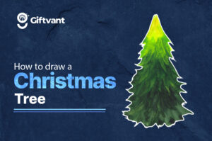 how to draw christmas tree