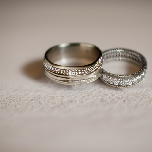 silver wedding rings 