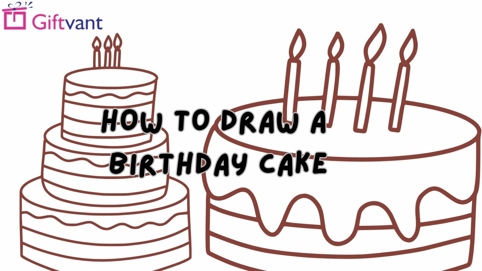 How to Draw a Birthday Cake (a StepbyStep Guide)