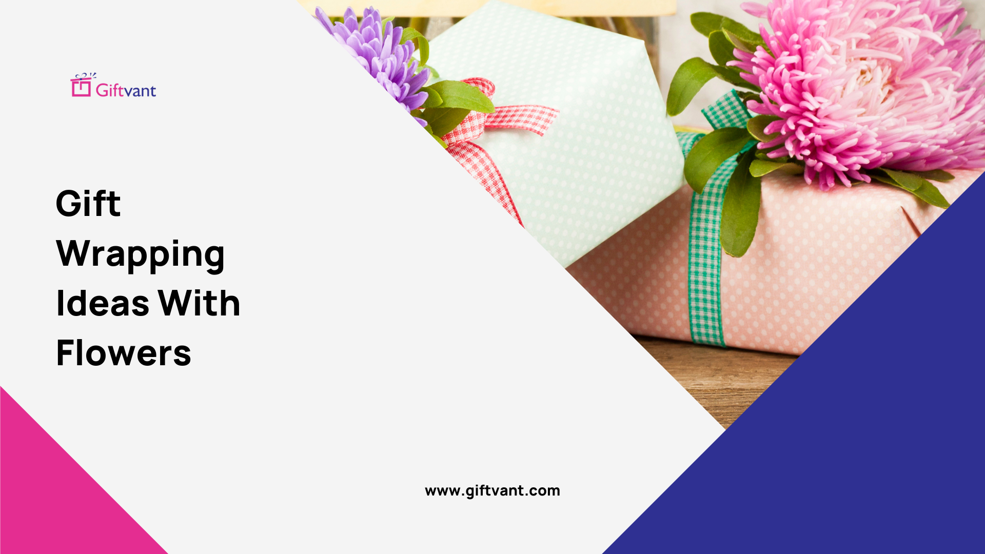 gift wrapping ideas with flowers