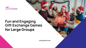 Gift Exchange Games for Large Groups