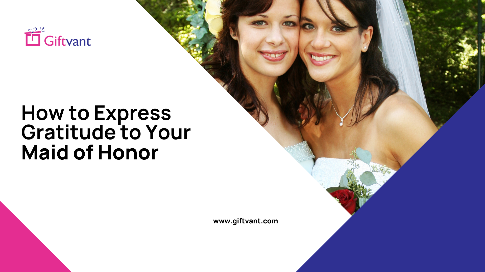 Gratitude to your maid of honor